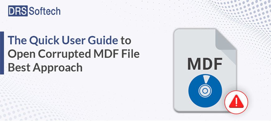 The Quick User Guide to Open Corrupted MDF File - Best Approach